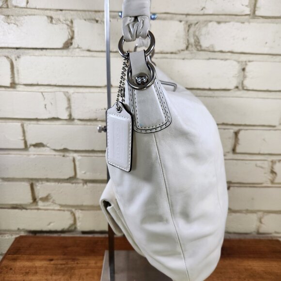 Coach Kristin Ivory Leather Handbag Tote Purse - Picture 4 of 16